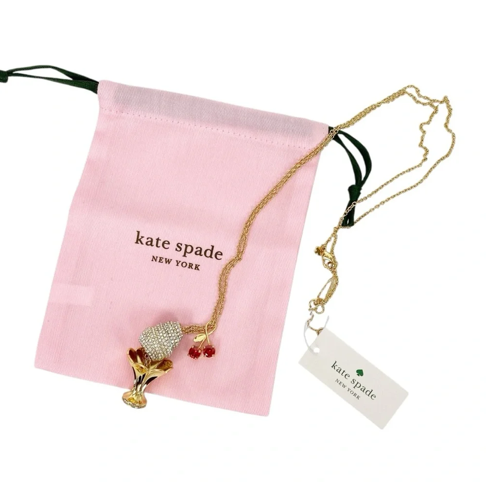 Kate Spade Ice Cream Sundae Pendant Necklace NWT